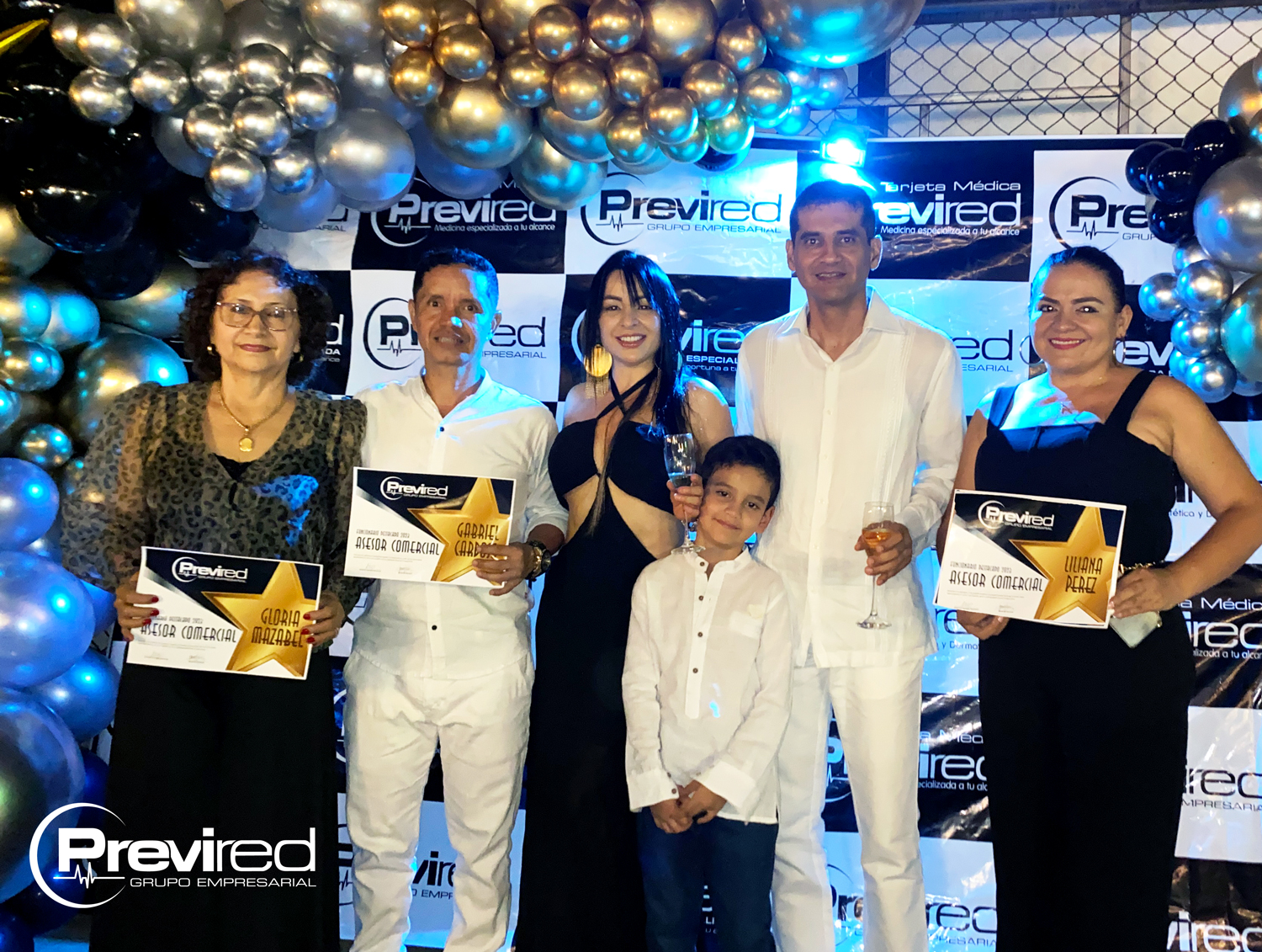 Colaboradores de Previred en la celebración de fin de año en Neiva